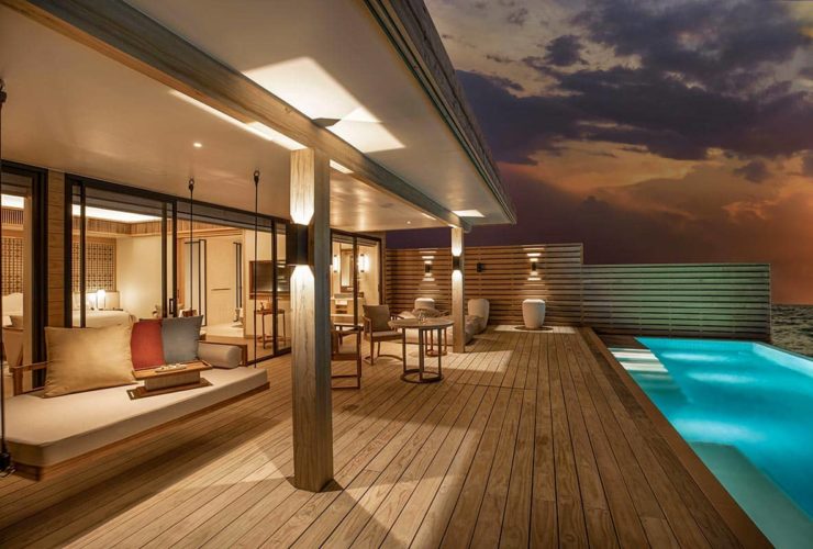 5 причин побывать в новом отеле Kuda Villingili Resort на Мальдивах Resort Kuda Villingili Maldives Water Villa with Pool, фото