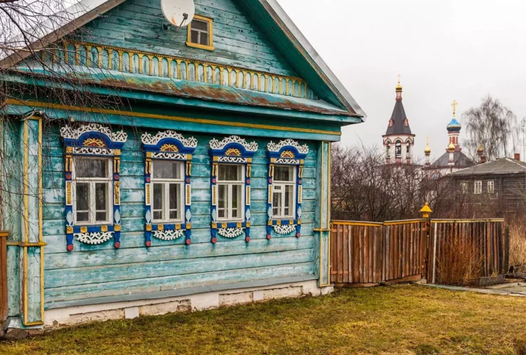 Музеи Переславля-Залесского Деревянный дом в районе Рыбная Слобода в Переславле-Залесском, фото